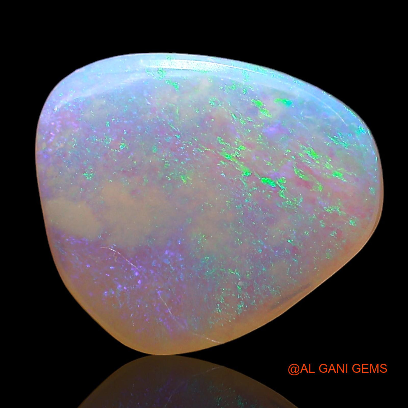 Natural Fire Opal Gemstone 1.00 Cts Loose Oval Cabochon From Australia 11x10x2 mm AE-320