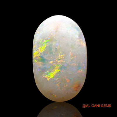 Natural Untreated Fire Opal Loose Gemstone Oval Cabochon From Australia 2.00 Cts 14x8x2 mm AE-321