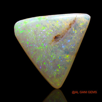 2.00 Cts Unheated Australian Fire Opal Loose Gemstone Trillion Cabochon Natural 11x10x3 mm AE-324