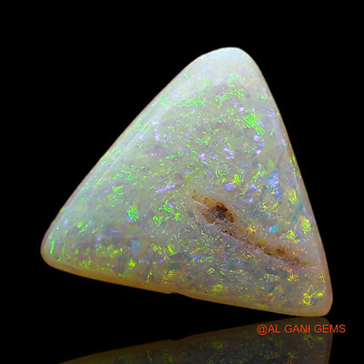 2.00 Cts Unheated Australian Fire Opal Loose Gemstone Trillion Cabochon Natural 11x10x3 mm AE-324