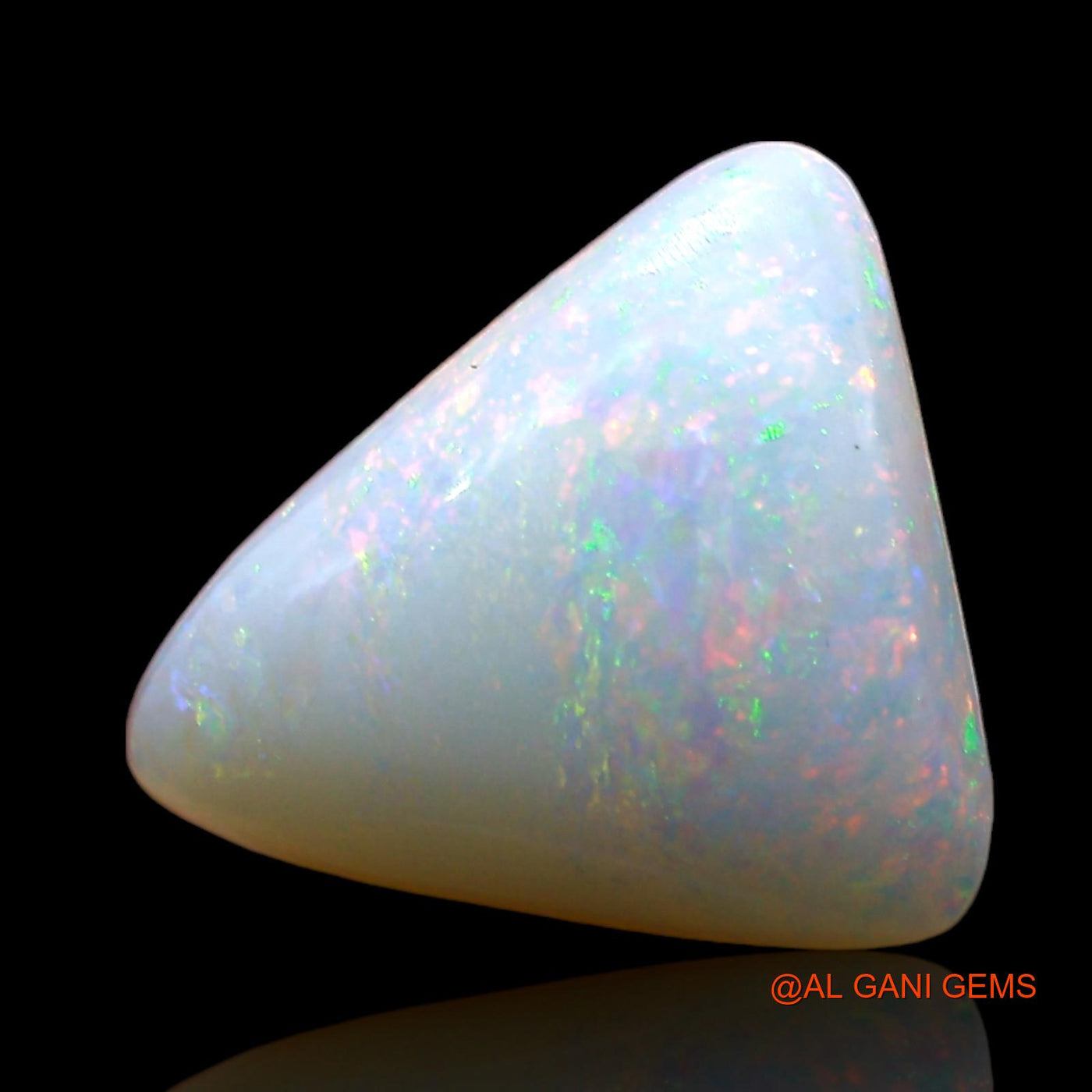2.00 Cts Unheated Australian Fire Opal Loose Gemstone Trillion Cabochon Natural 11x10x4 mm AE-325