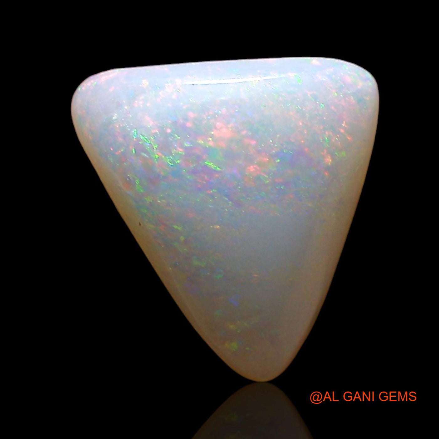 2.00 Cts Unheated Australian Fire Opal Loose Gemstone Trillion Cabochon Natural 11x10x4 mm AE-325
