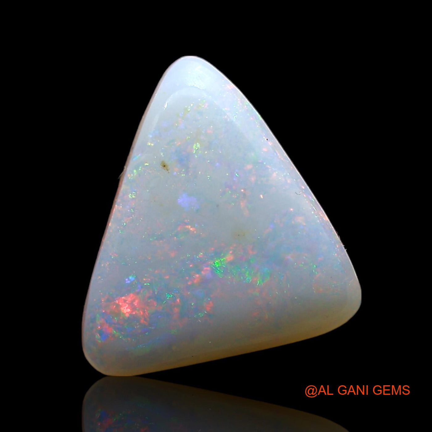 2.00 Cts Unheated Australian Fire Opal Loose Gemstone Trillion Cabochon Natural 11x10x4 mm AE-325