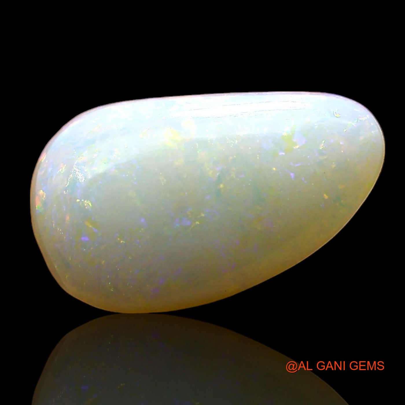 2.00 Cts Natural Australian Fire Opal Loose Gemstone Pear Cabochon 13x8x3 mm AE-326