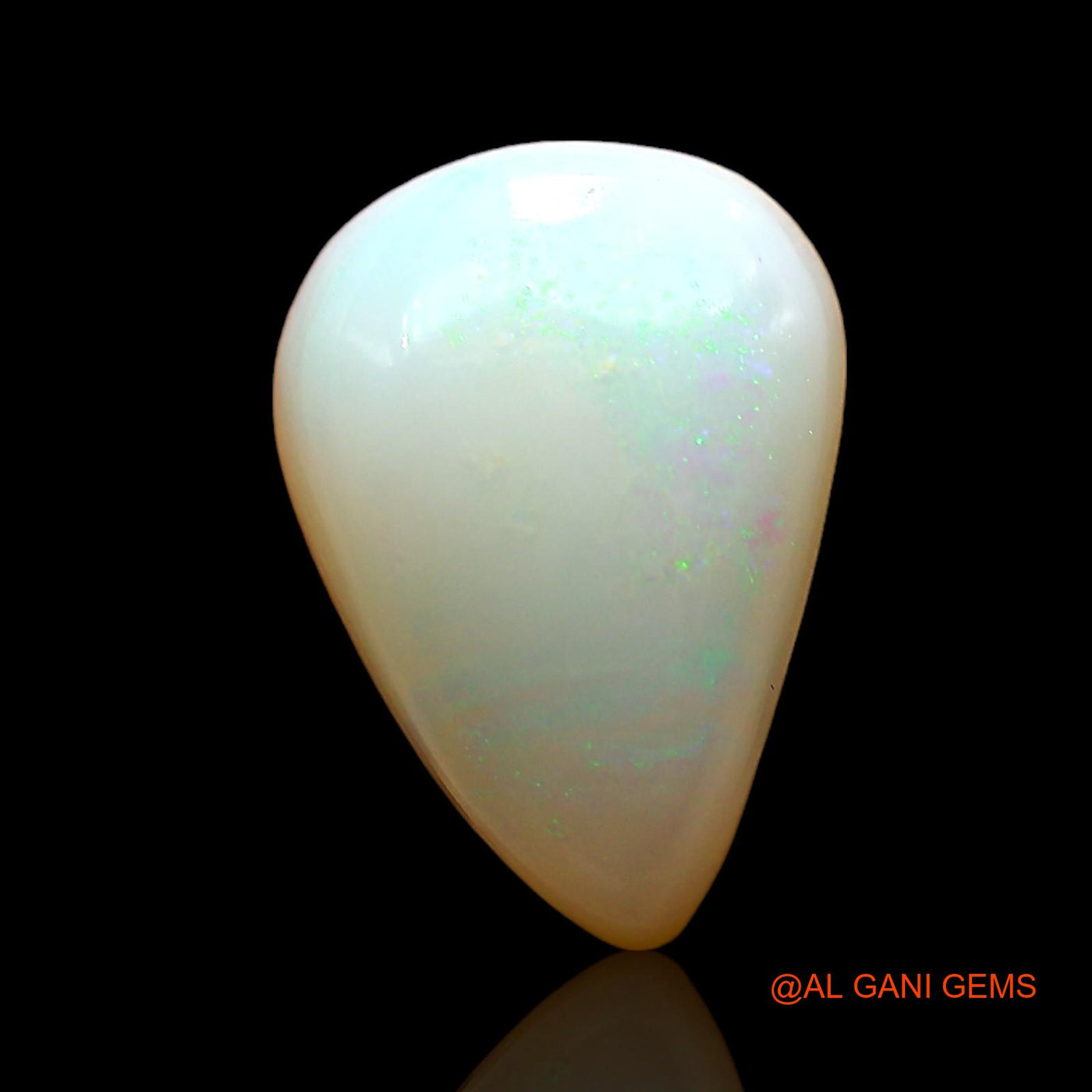 3.00 Cts Natural Australian Fire Opal Loose Gemstone Pear Cabochon 13x9x4 mm AE-329