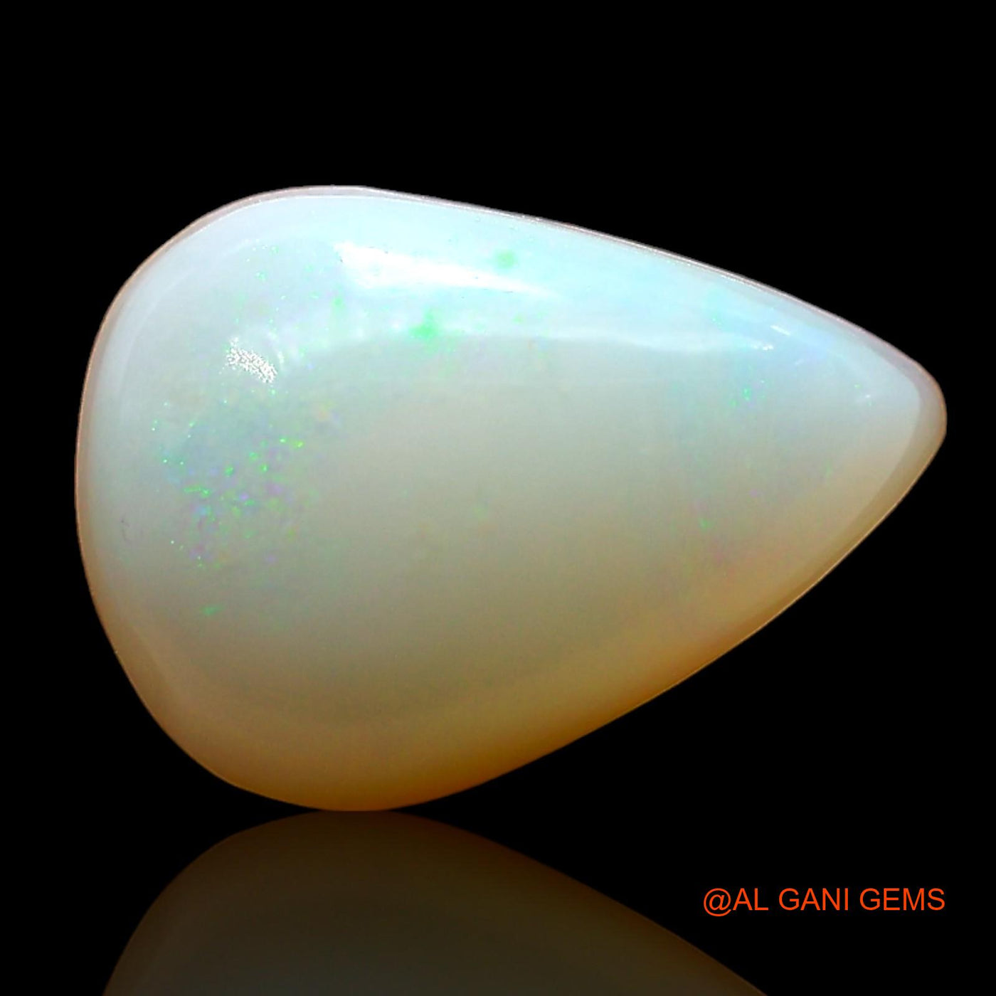 3.00 Cts Natural Australian Fire Opal Loose Gemstone Pear Cabochon 13x9x4 mm AE-329