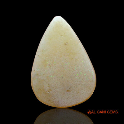 3.00 Cts Natural Australian Fire Opal Loose Gemstone Pear Cabochon 13x9x4 mm AE-329