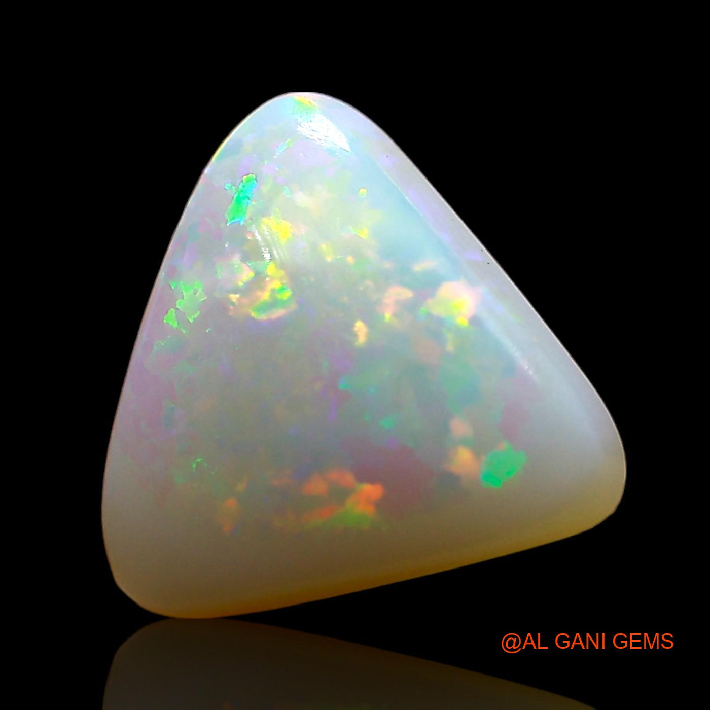 2.00 Cts Natural Australian Fire Opal Trillion Cabochon Loose Gemstone For Jewelry 11x11x4 mm AE-333