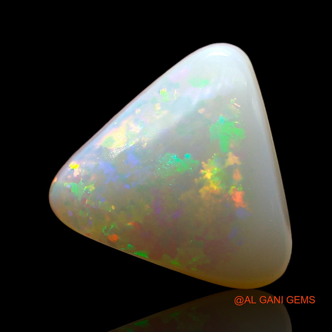 2.00 Cts Natural Australian Fire Opal Trillion Cabochon Loose Gemstone For Jewelry 11x11x4 mm AE-333