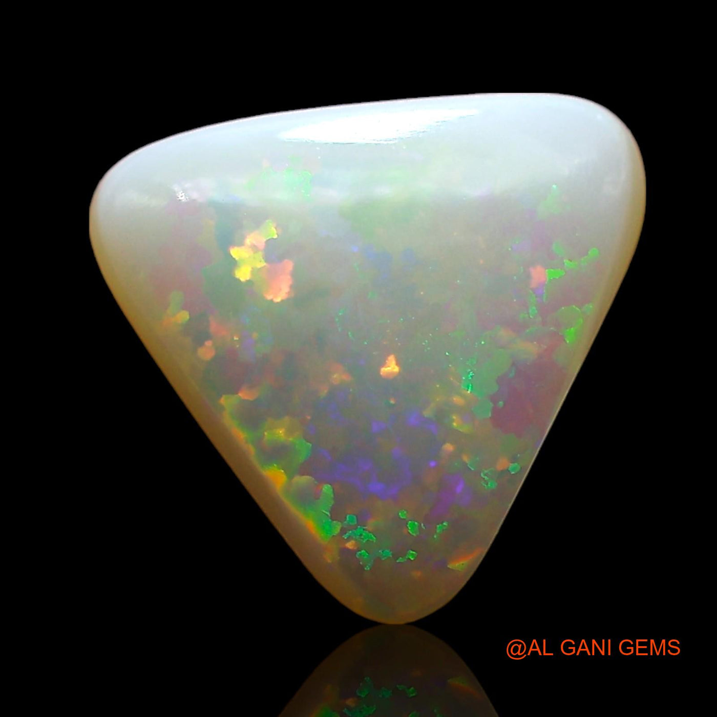 2.00 Cts Natural Australian Fire Opal Trillion Cabochon Loose Gemstone For Jewelry 11x11x4 mm AE-333