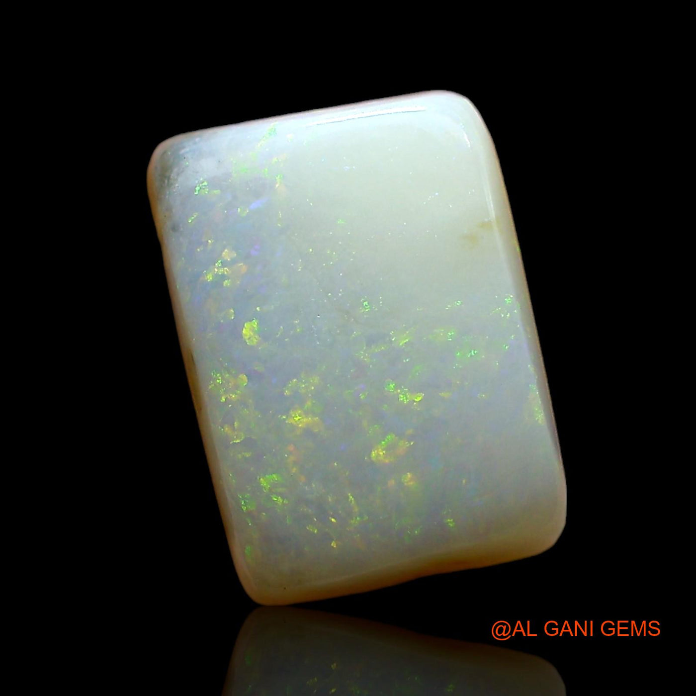 4.00 Cts Natural Australian Fire Opal Loose Gemstone Square Cabochon 11x8x4 mm AE-335