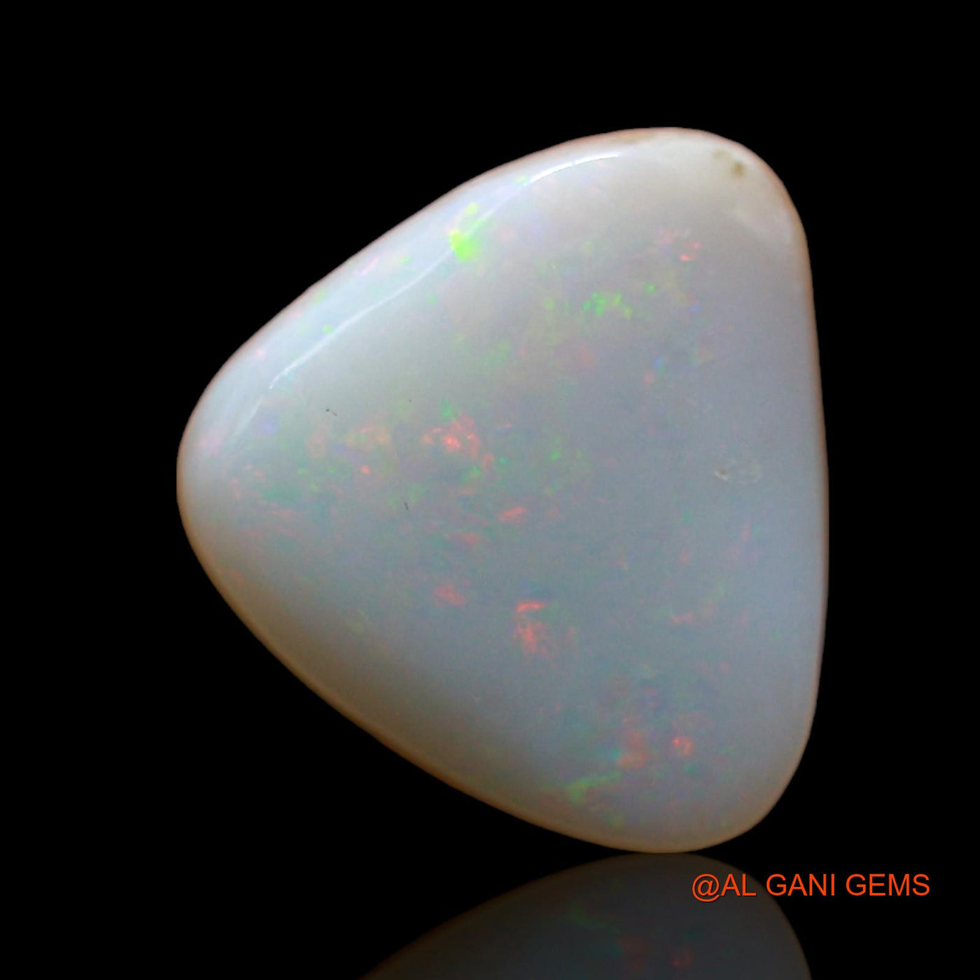 Natural Fire Opal Gemstone 2.00 Cts Loose Trillion Cabochon From Australia 11x10x3 mm AE-338