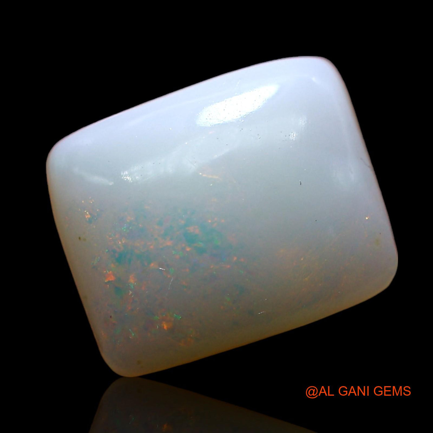 3.00 Cts Natural Australian Fire Opal Loose Gemstone Square Cabochon 11x9x4 mm AE-339