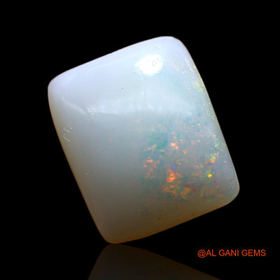 3.00 Cts Natural Australian Fire Opal Loose Gemstone Square Cabochon 11x9x4 mm AE-339