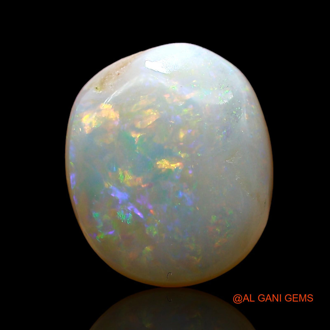 4.00 Cts Natural Australian Fire Opal Loose Gemstone Oval Cabochon 12x10x5 mm AE-340