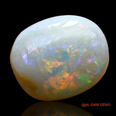 4.00 Cts Natural Australian Fire Opal Loose Gemstone Oval Cabochon 12x10x5 mm AE-340