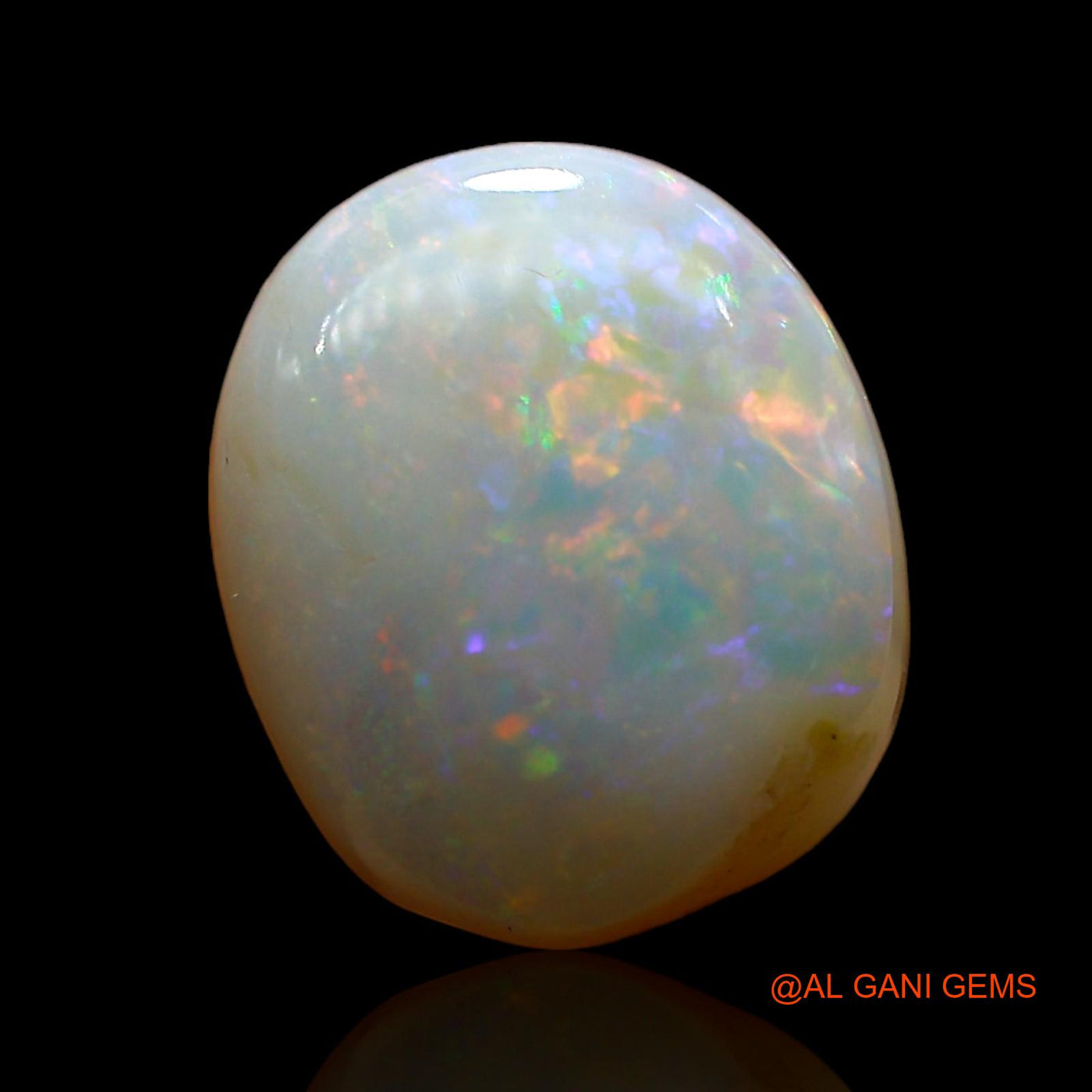 4.00 Cts Natural Australian Fire Opal Loose Gemstone Oval Cabochon 12x10x5 mm AE-340