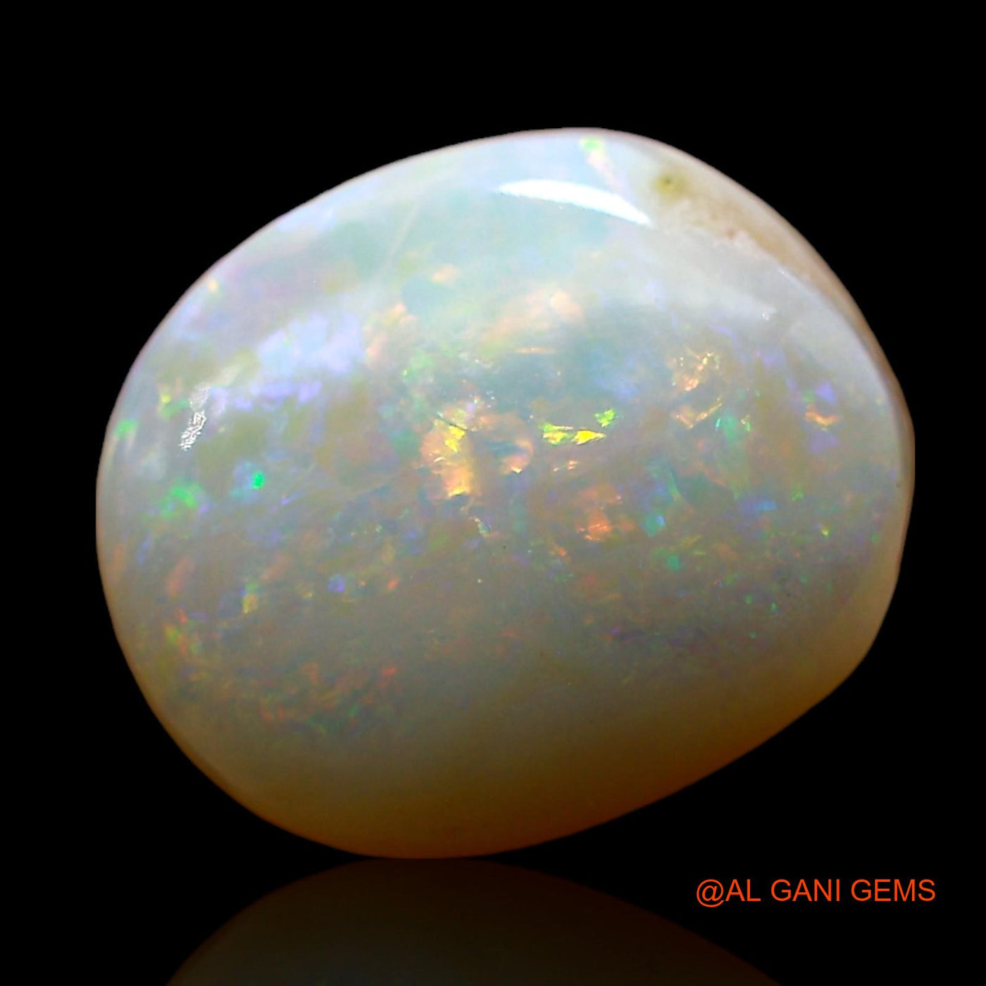 4.00 Cts Natural Australian Fire Opal Loose Gemstone Oval Cabochon 12x10x5 mm AE-340