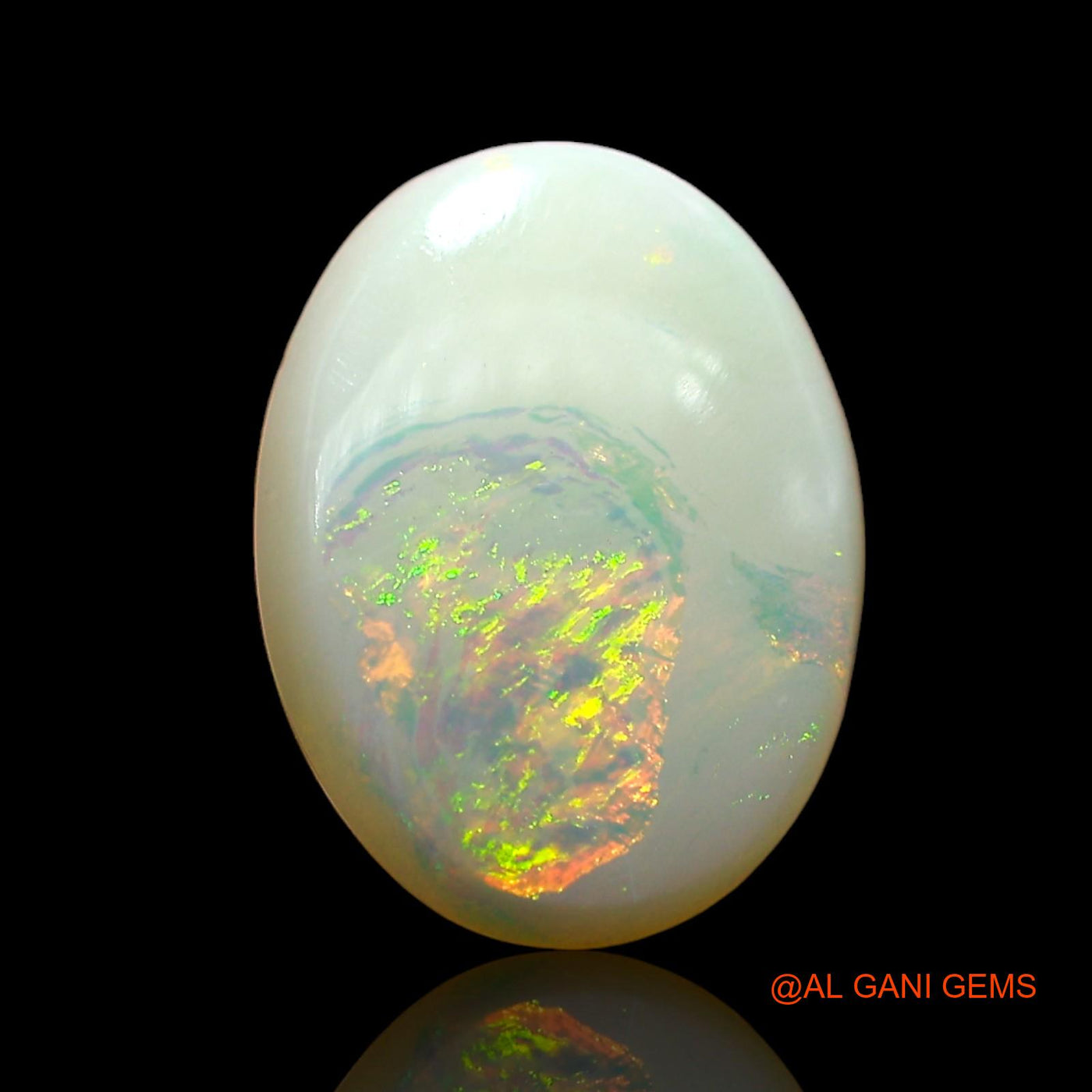 2.00 Cts Natural Australian Fire Opal Loose Gemstone Oval Cabochon 13x9x2 mm AE-343