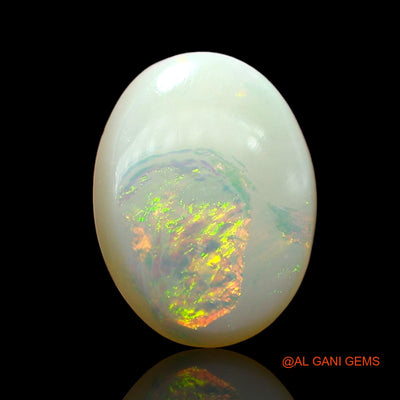 2.00 Cts Natural Australian Fire Opal Loose Gemstone Oval Cabochon 13x9x2 mm AE-343