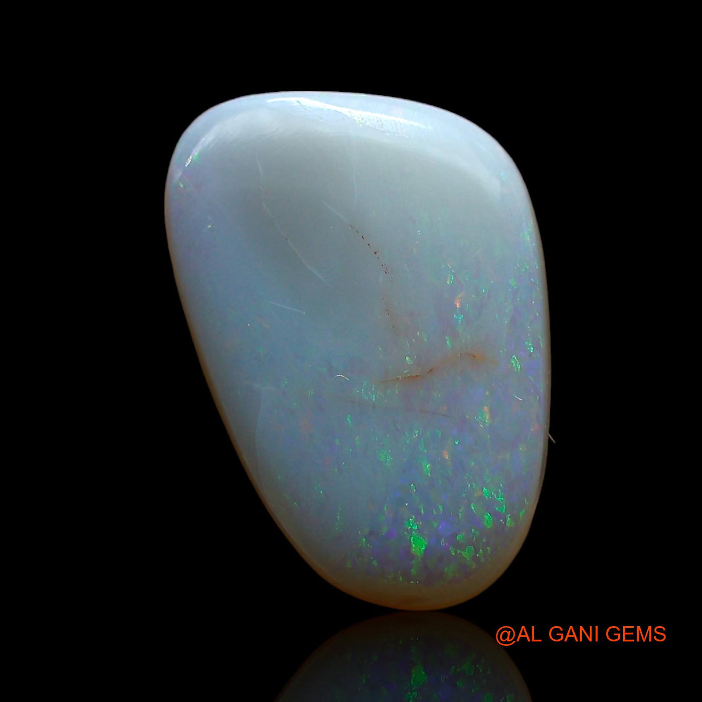 2.00 Cts Natural Australian Fire Opal Loose Gemstone Fancy Cabochon 13x9x3 mm AE-344
