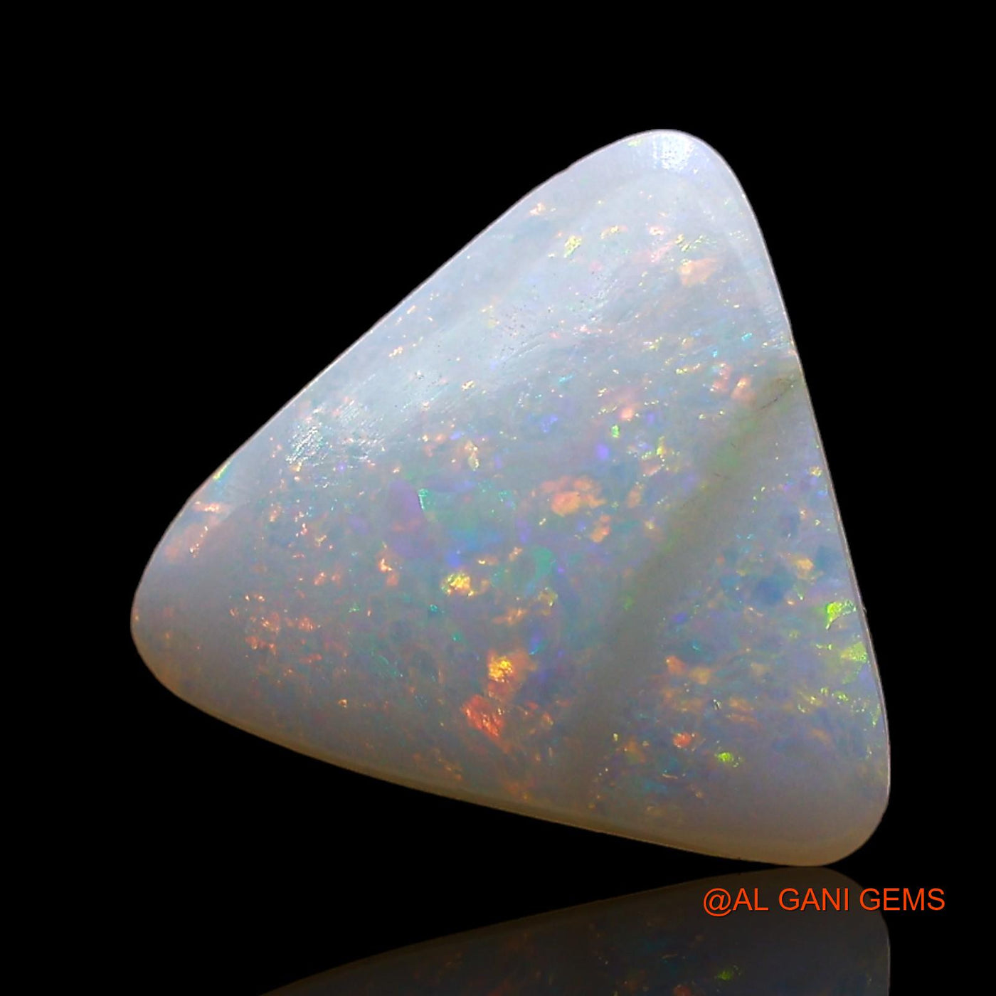 1.00 Cts Natural Australian Fire Opal Loose Gemstone Trillion Cabochon 11x11x2 mm AE-345