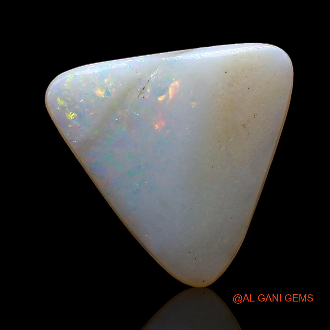 1.00 Cts Natural Australian Fire Opal Loose Gemstone Trillion Cabochon 11x11x2 mm AE-345