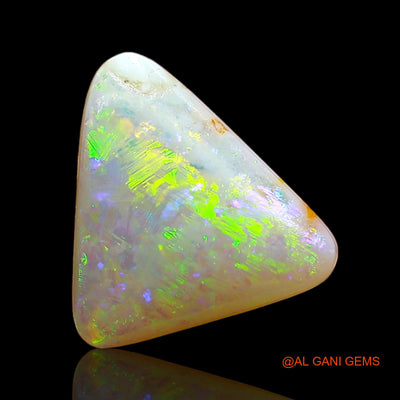 1.00 Cts Unheated Australian Fire Opal Loose Gemstone Trillion Cabochon Natural 10x9x3 mm AE-347