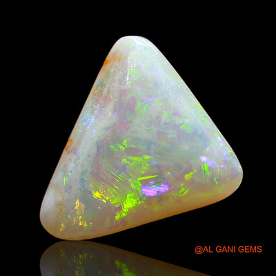 1.00 Cts Unheated Australian Fire Opal Loose Gemstone Trillion Cabochon Natural 10x9x3 mm AE-347