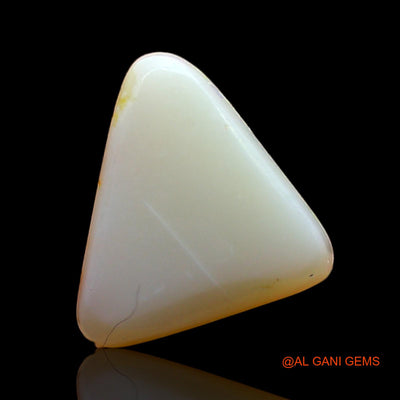 1.00 Cts Unheated Australian Fire Opal Loose Gemstone Trillion Cabochon Natural 10x9x3 mm AE-347