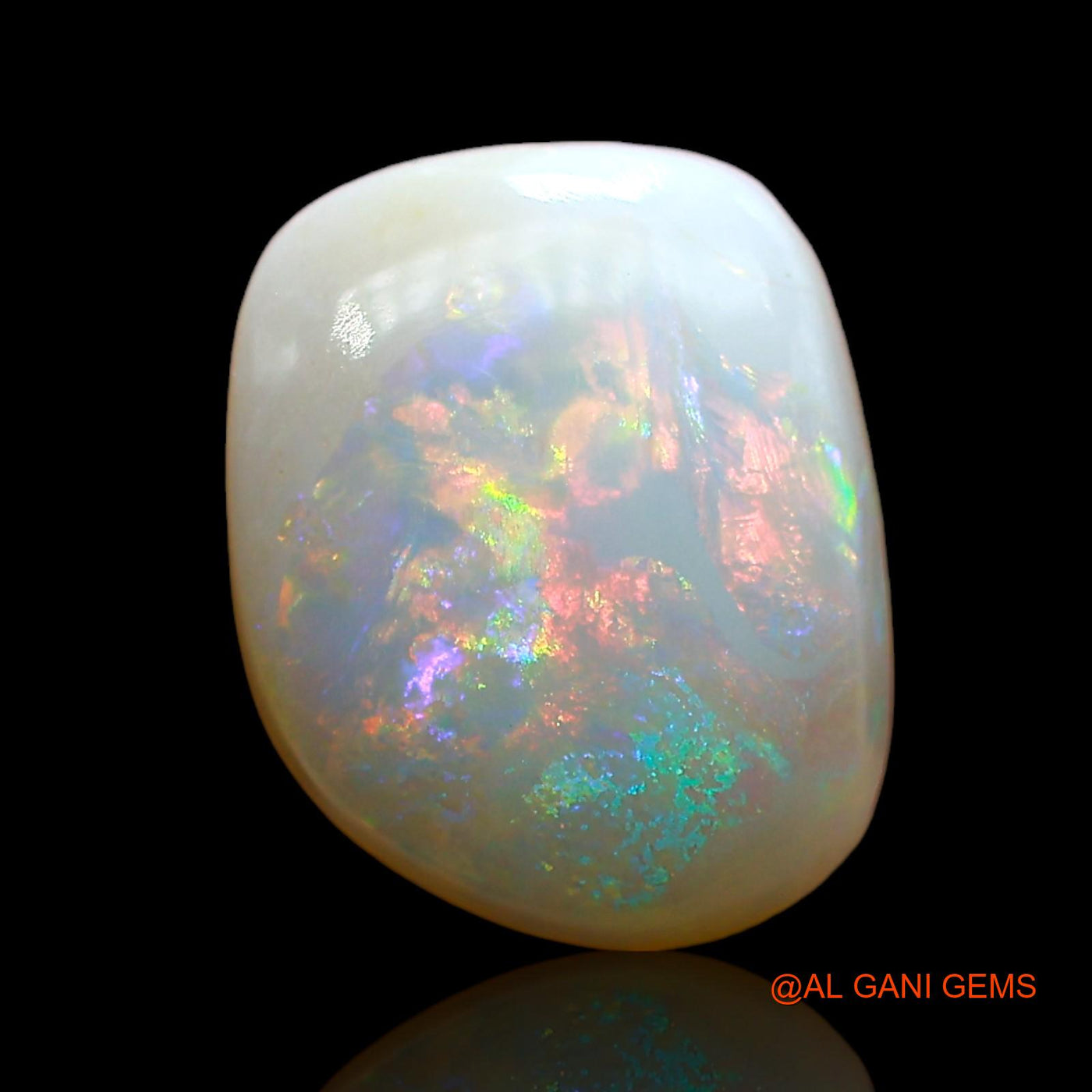 3.00 Cts Natural Australian Fire Opal Loose Gemstone Fancy Cabochon 11x9x4 mm AE-348