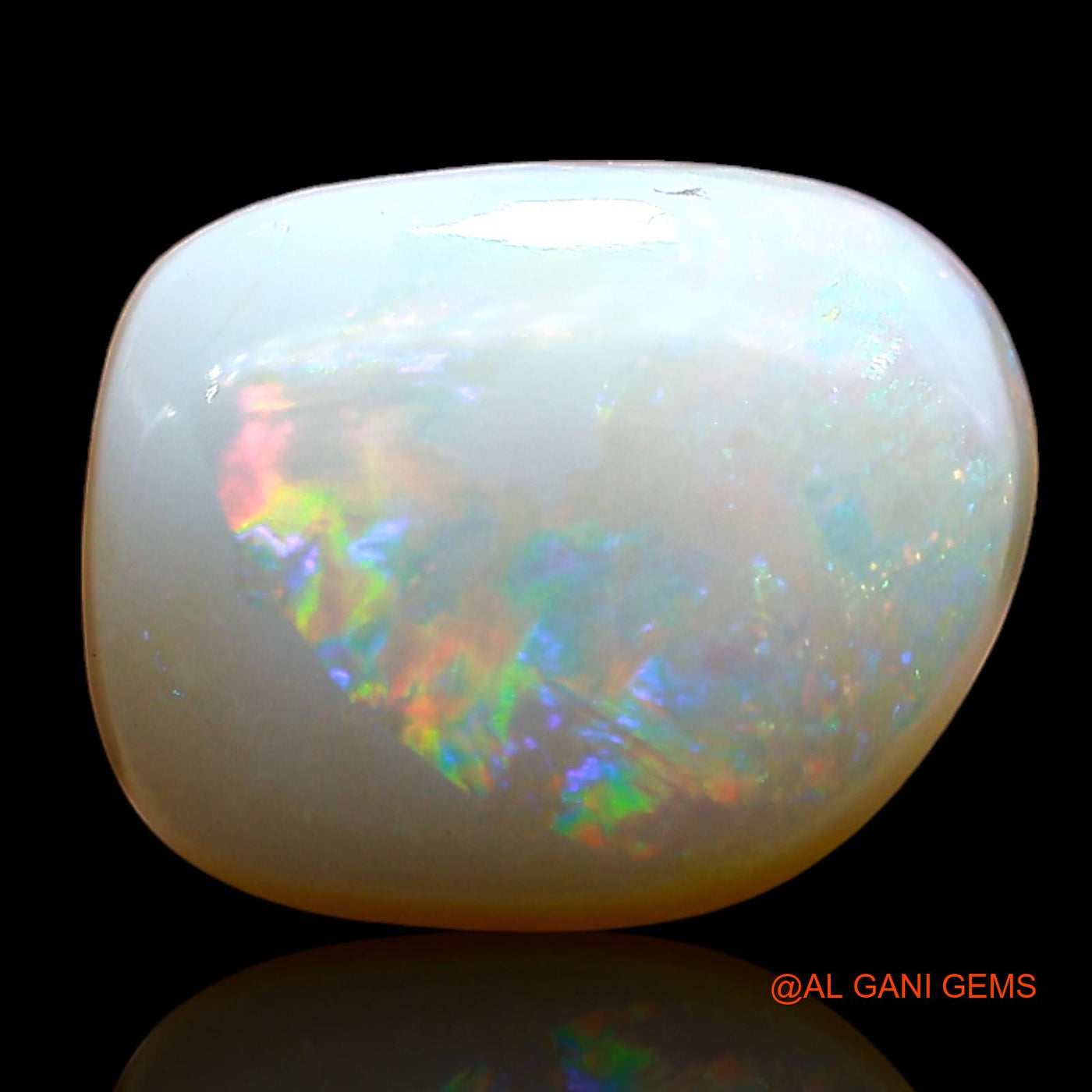 3.00 Cts Natural Australian Fire Opal Loose Gemstone Fancy Cabochon 11x9x4 mm AE-348