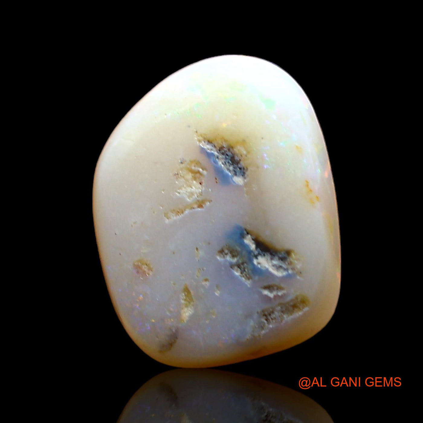 3.00 Cts Natural Australian Fire Opal Loose Gemstone Fancy Cabochon 11x9x4 mm AE-348