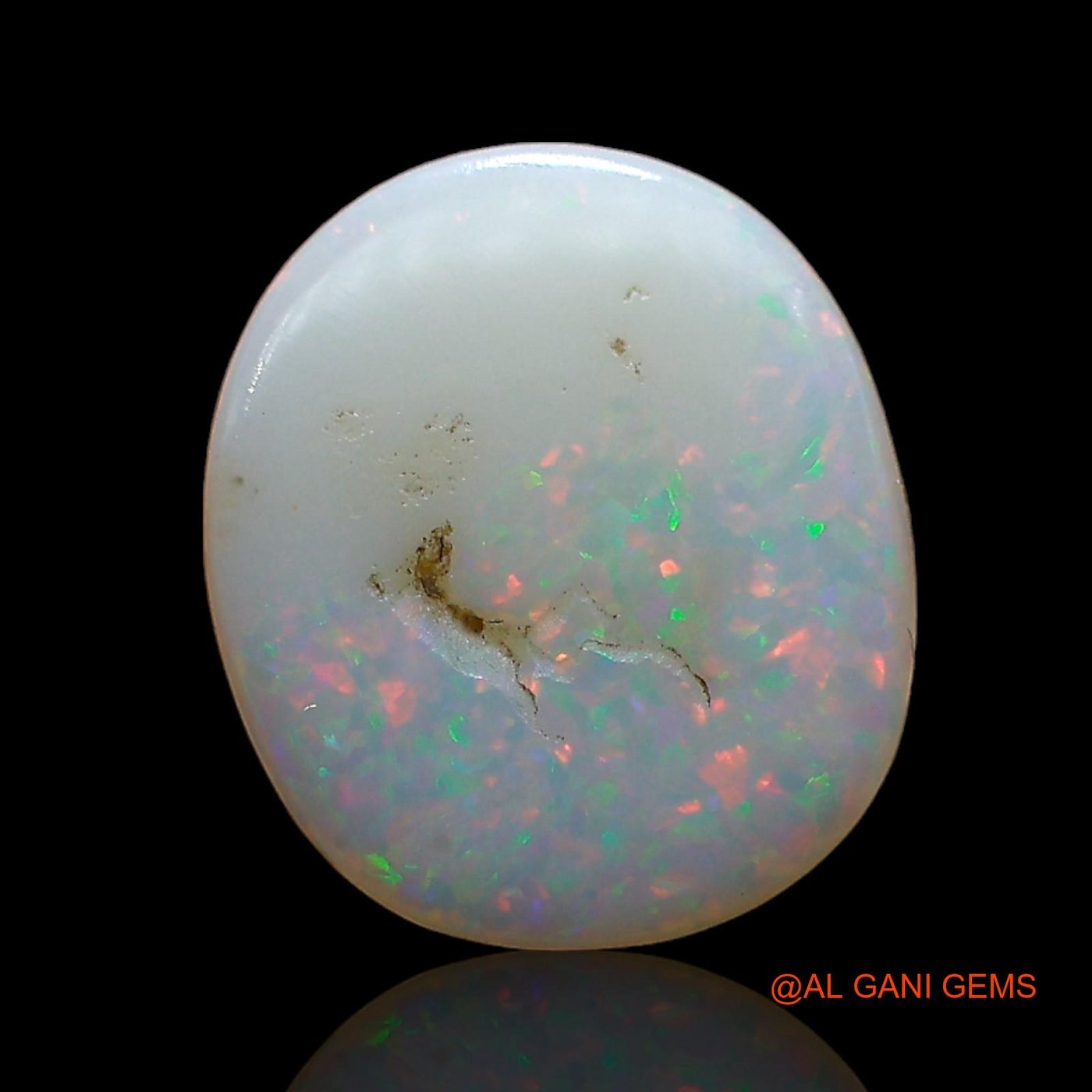 3.00 Cts Natural Australian Fire Opal Loose Gemstone Oval Cabochon 12x10x4 mm AE-355