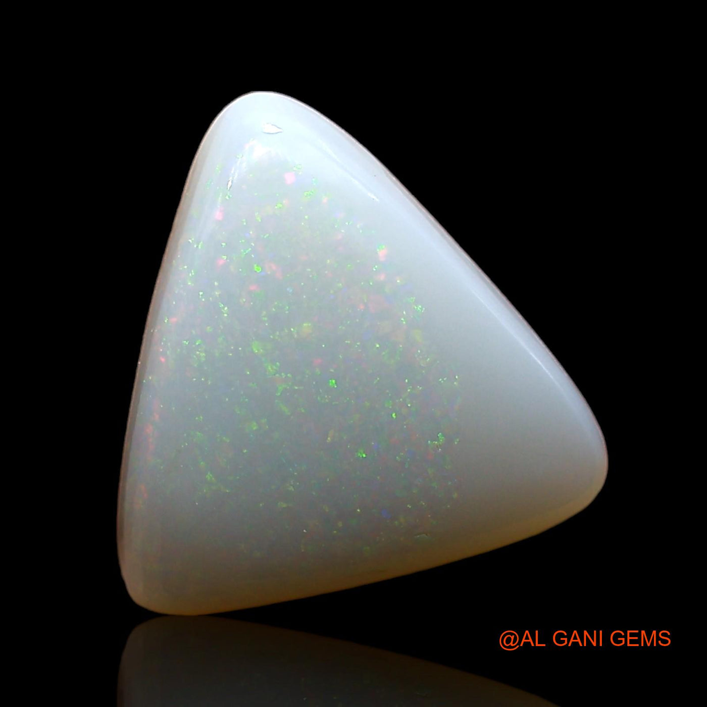 Natural Fire Opal Gemstone 2.00 Cts Loose Trillion Cabochon From Australia 12x10x3 mm AE-356