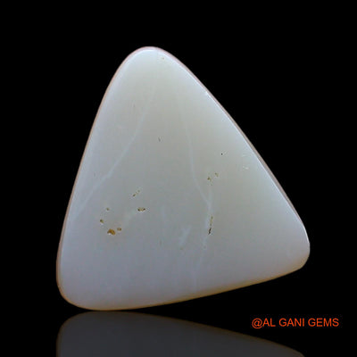 Natural Fire Opal Gemstone 2.00 Cts Loose Trillion Cabochon From Australia 12x10x3 mm AE-356