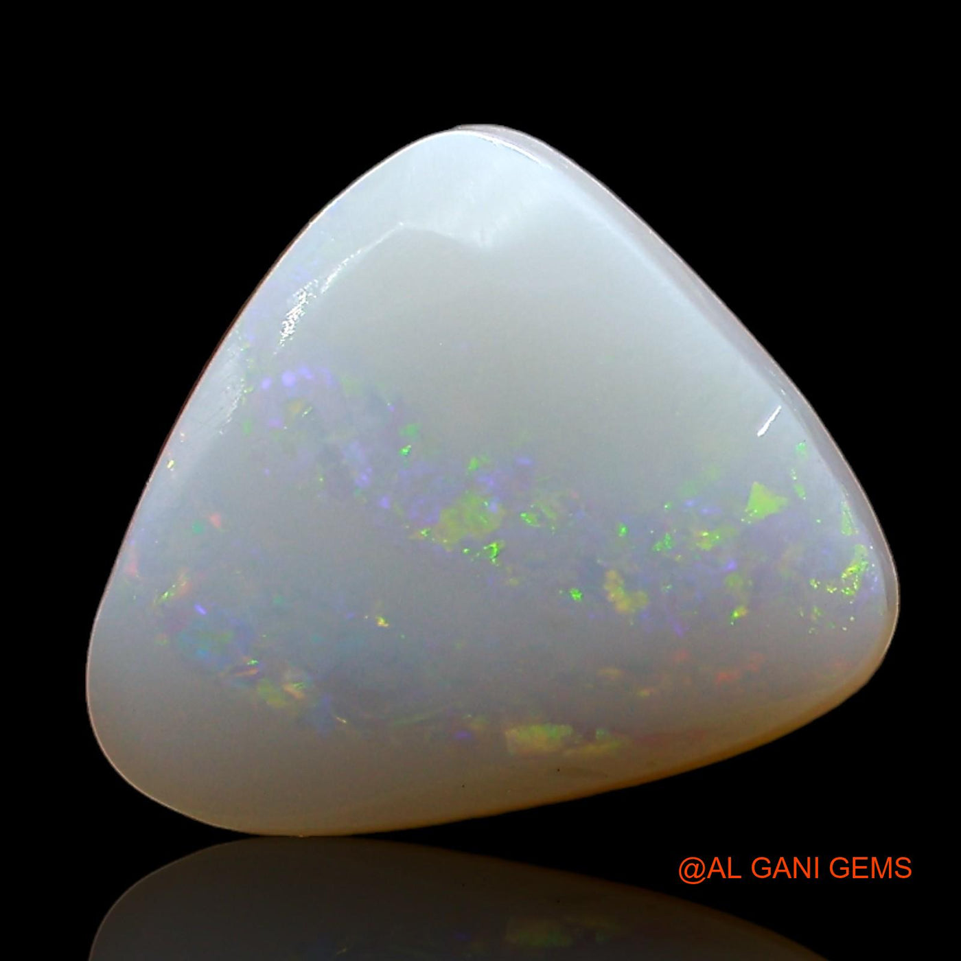 2.00 Cts Natural Australian Fire Opal Loose Gemstone Trillion Cabochon 12x10x3 mm AE-357