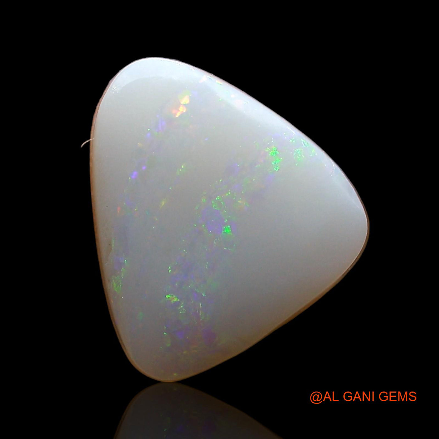 2.00 Cts Natural Australian Fire Opal Loose Gemstone Trillion Cabochon 12x10x3 mm AE-357