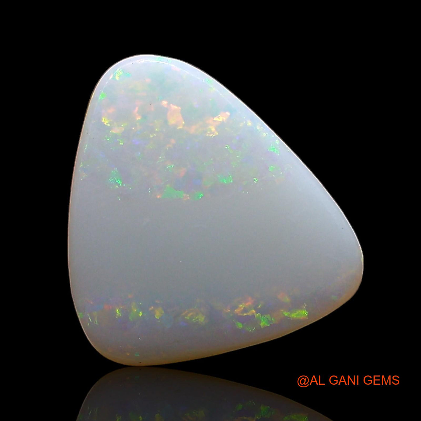 2.00 Cts Natural Australian Fire Opal Loose Gemstone Trillion Cabochon 12x10x3 mm AE-357