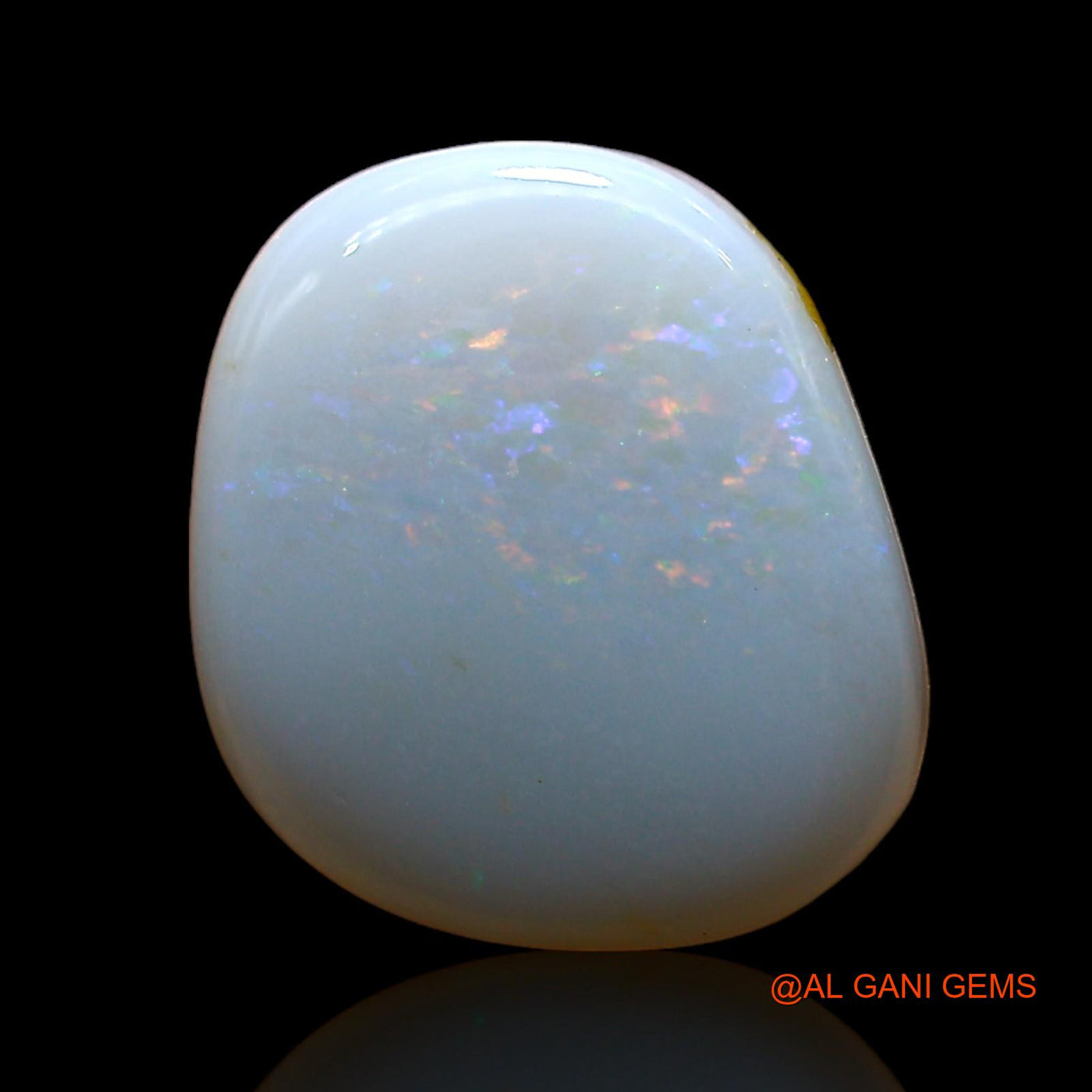 Natural Untreated Fire Opal Loose Gemstone Fancy Cabochon From Australia 2.00 Cts 11x10x3 mm AE-360