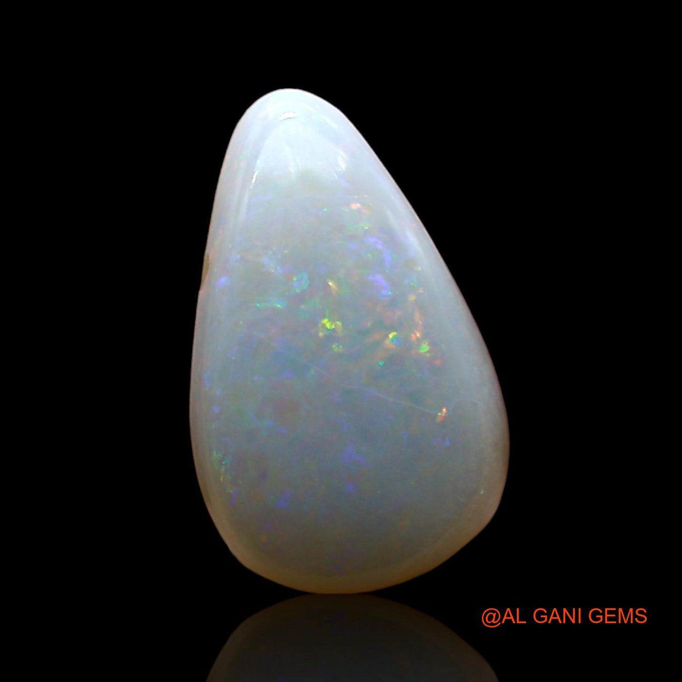 2.00 Cts Unheated Australian Fire Opal Loose Gemstone Pear Cabochon Natural 13x8x3 mm AE-361