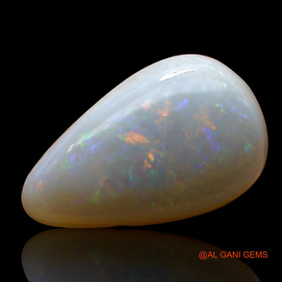 2.00 Cts Unheated Australian Fire Opal Loose Gemstone Pear Cabochon Natural 13x8x3 mm AE-361