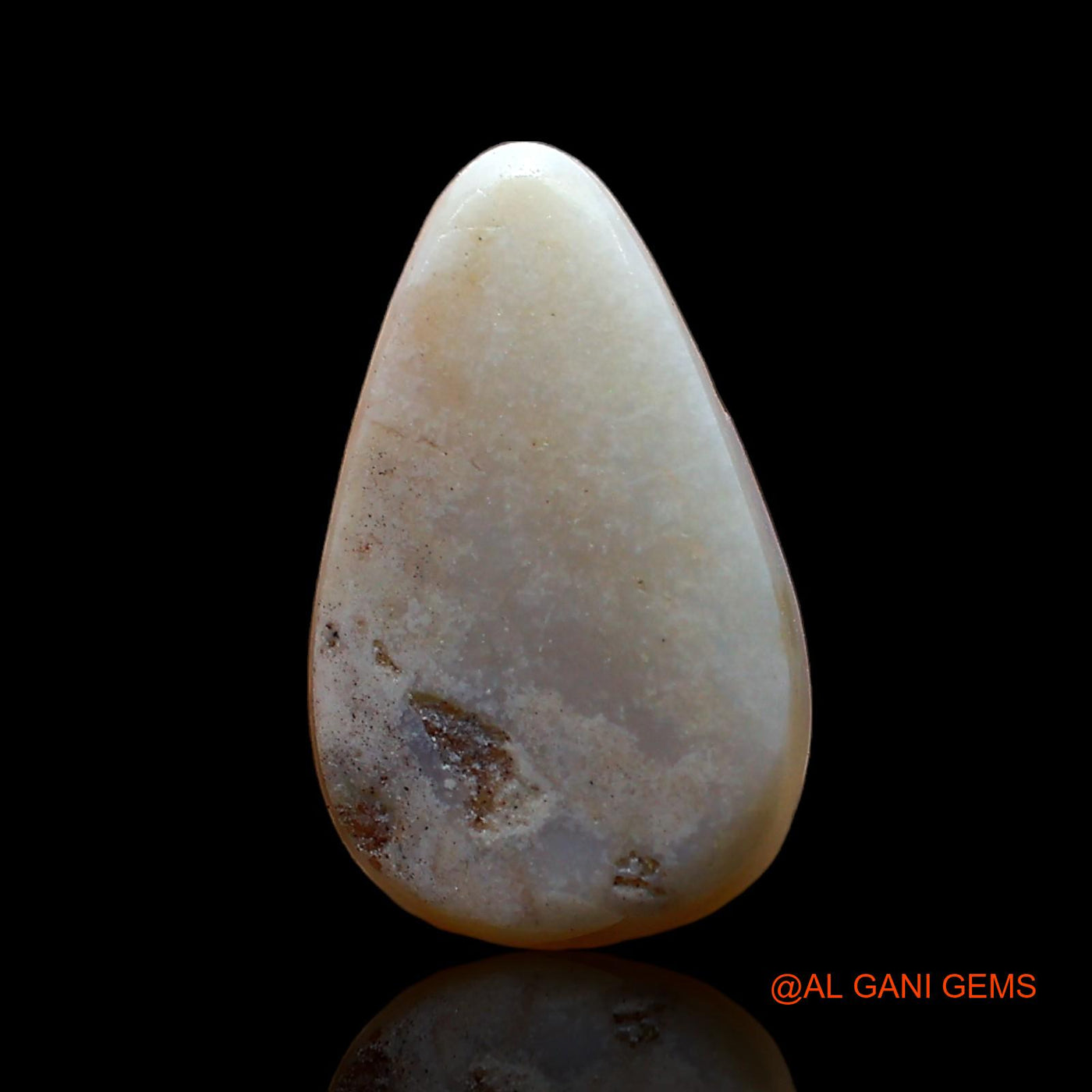 2.00 Cts Unheated Australian Fire Opal Loose Gemstone Pear Cabochon Natural 13x8x3 mm AE-361