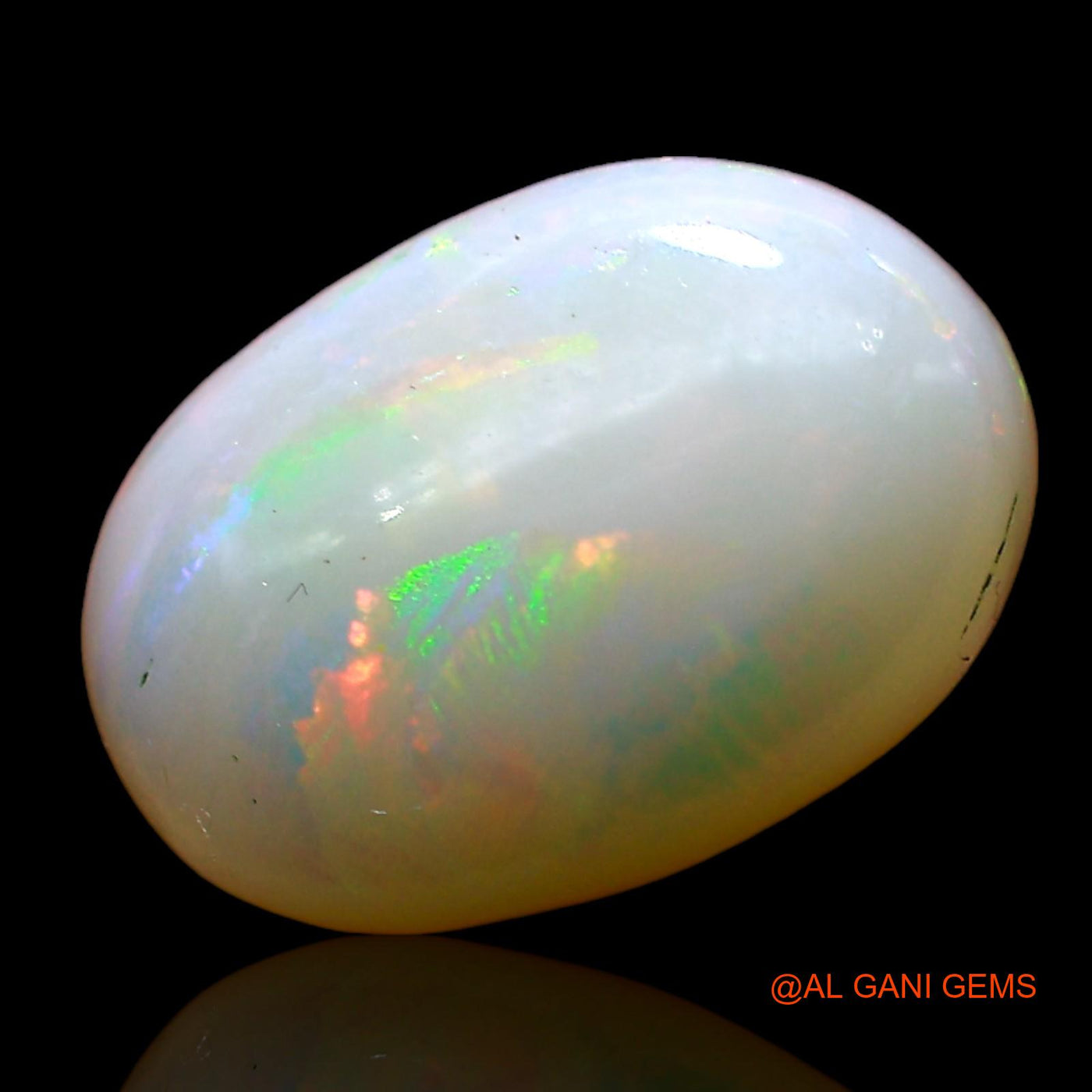 2.00 Cts Natural Australian Fire Opal Loose Gemstone Oval Cabochon 12x9x3 mm AE-362