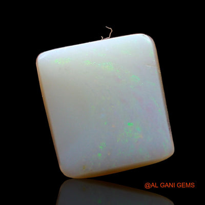 Natural Untreated Fire Opal Loose Gemstone Square Cabochon From Australia 3.00 Cts 10x9x4 mm AE-363
