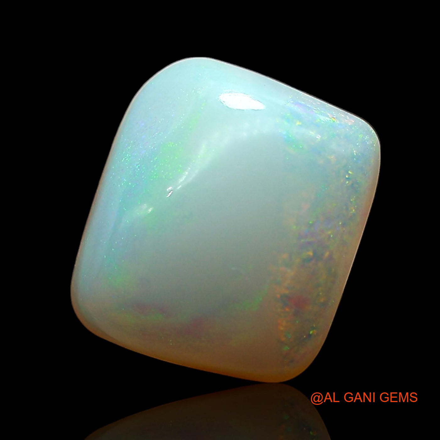 3.00 Cts Natural Australian Fire Opal Loose Gemstone Square Cabochon 10x9x5 mm AE-364