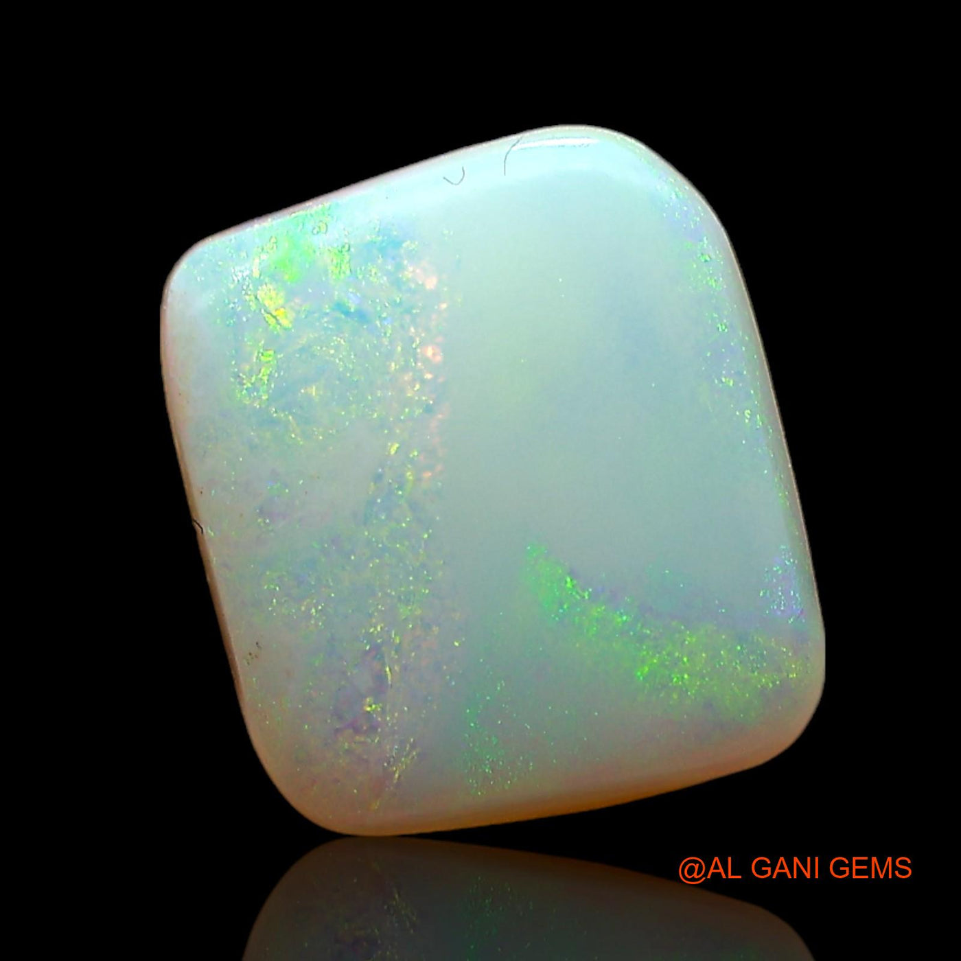3.00 Cts Natural Australian Fire Opal Loose Gemstone Square Cabochon 10x9x5 mm AE-364