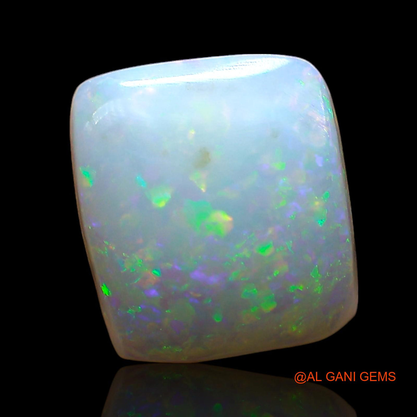 2.00 Cts Natural Australian Fire Opal Square Cabochon Loose Gemstone For Jewelry 10x9x3 mm AE-365