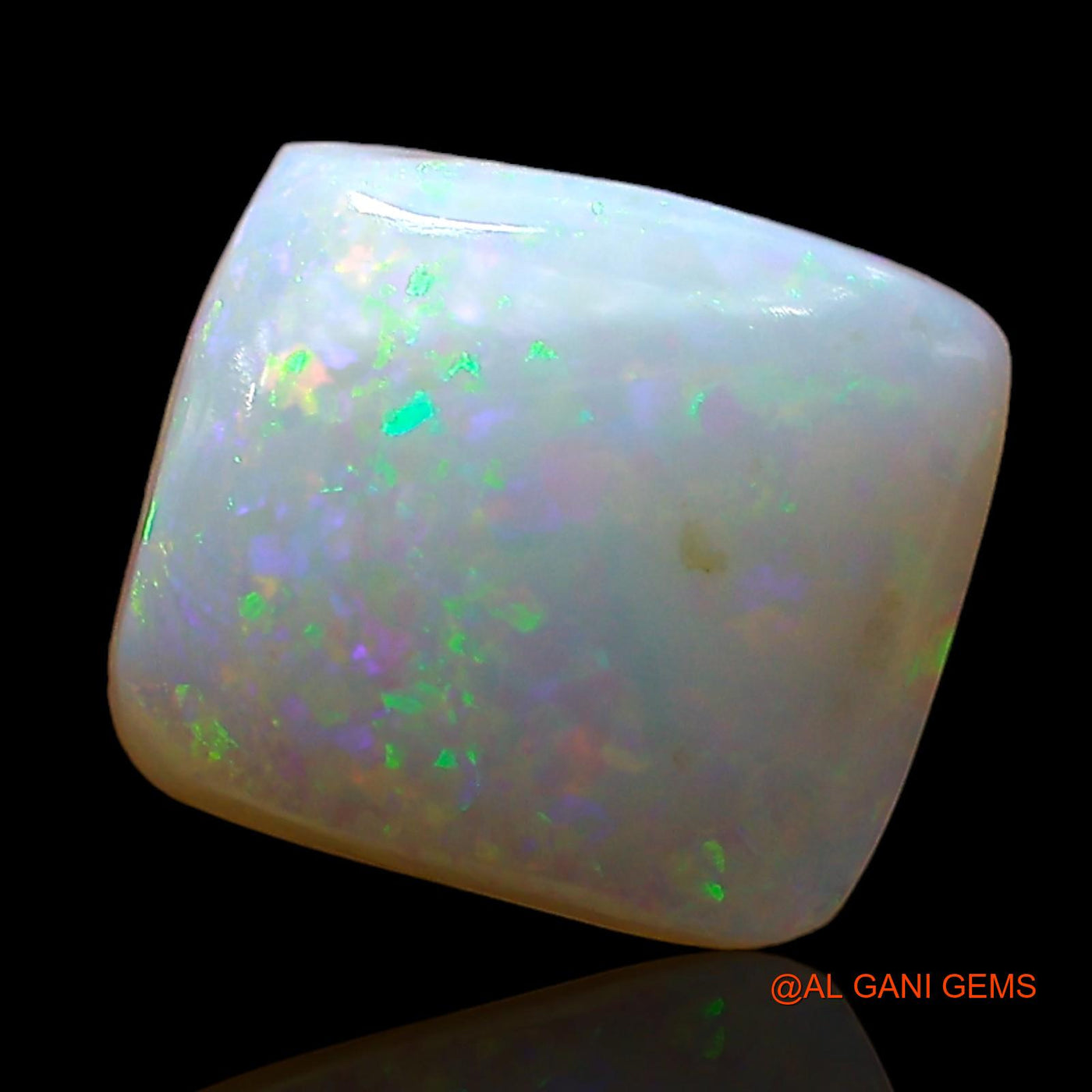 2.00 Cts Natural Australian Fire Opal Square Cabochon Loose Gemstone For Jewelry 10x9x3 mm AE-365