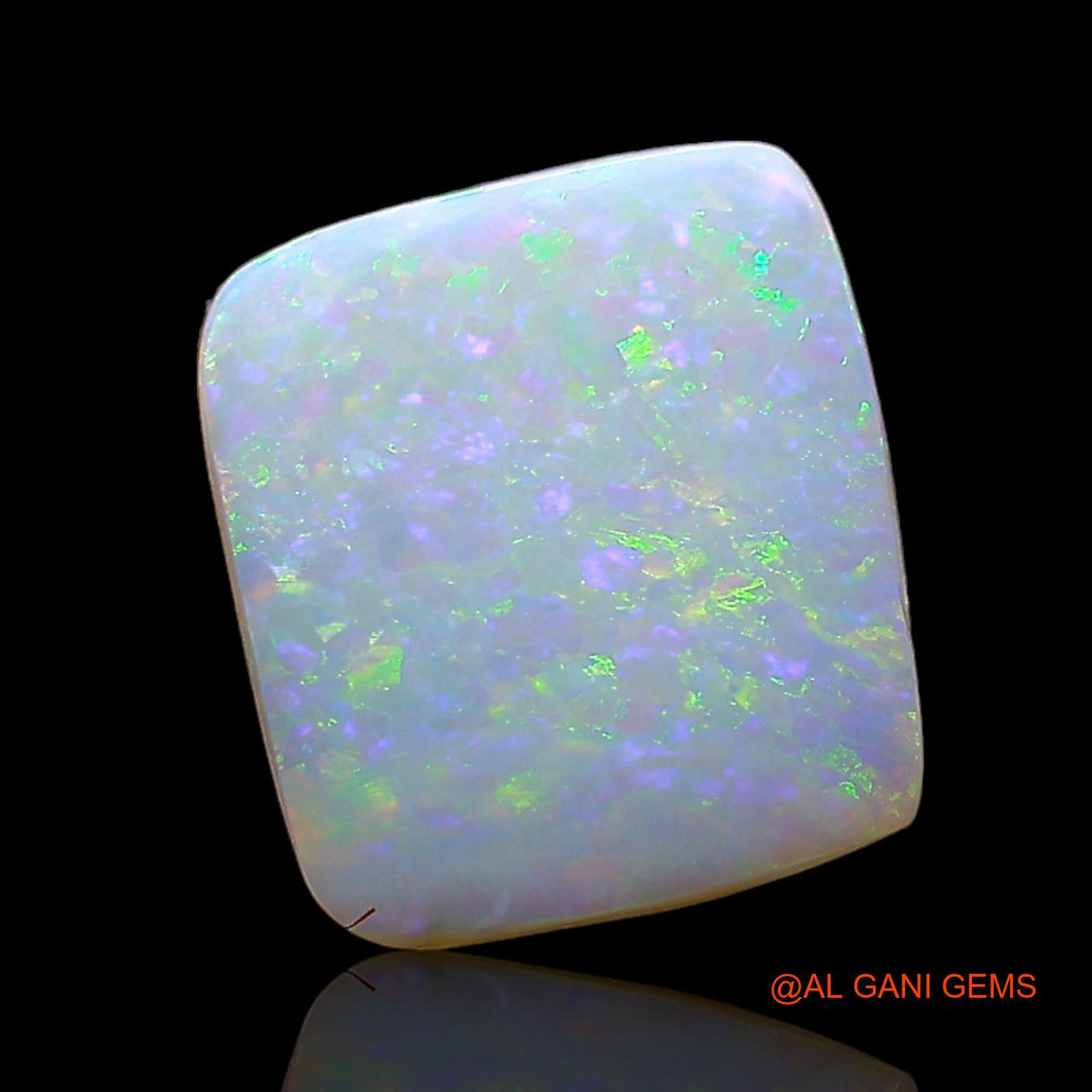 2.00 Cts Natural Australian Fire Opal Square Cabochon Loose Gemstone For Jewelry 10x9x3 mm AE-365